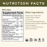 GREENHOUSE JUICE CO. Ginger & Turmeric Shot bottle with ingredients