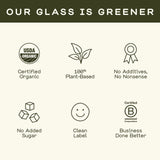 GREENHOUSE JUICE CO. Ginger & Turmeric Shot with glass of water