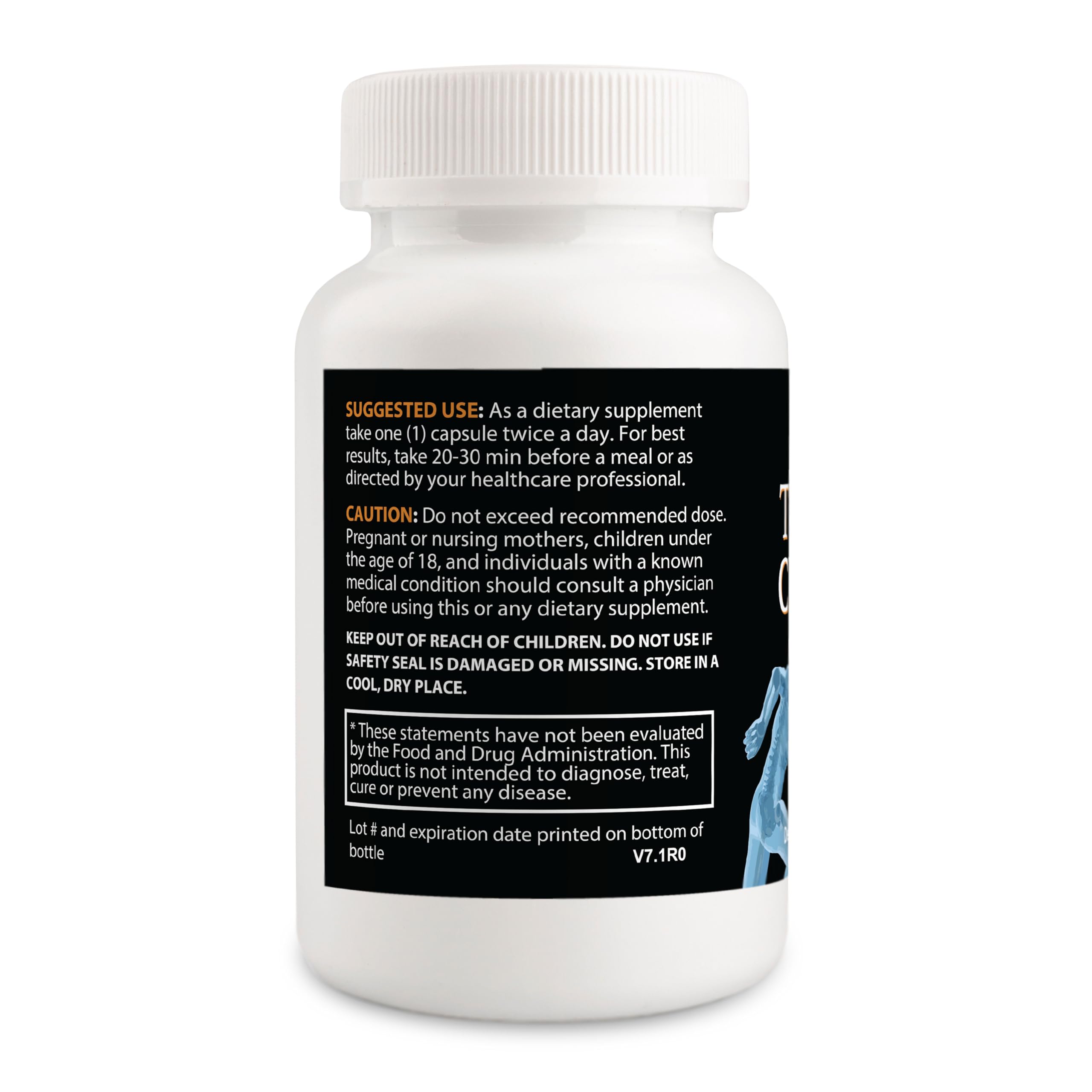 GreenIVe Turmeric Curcumin Complex 1500mg capsules in a hand