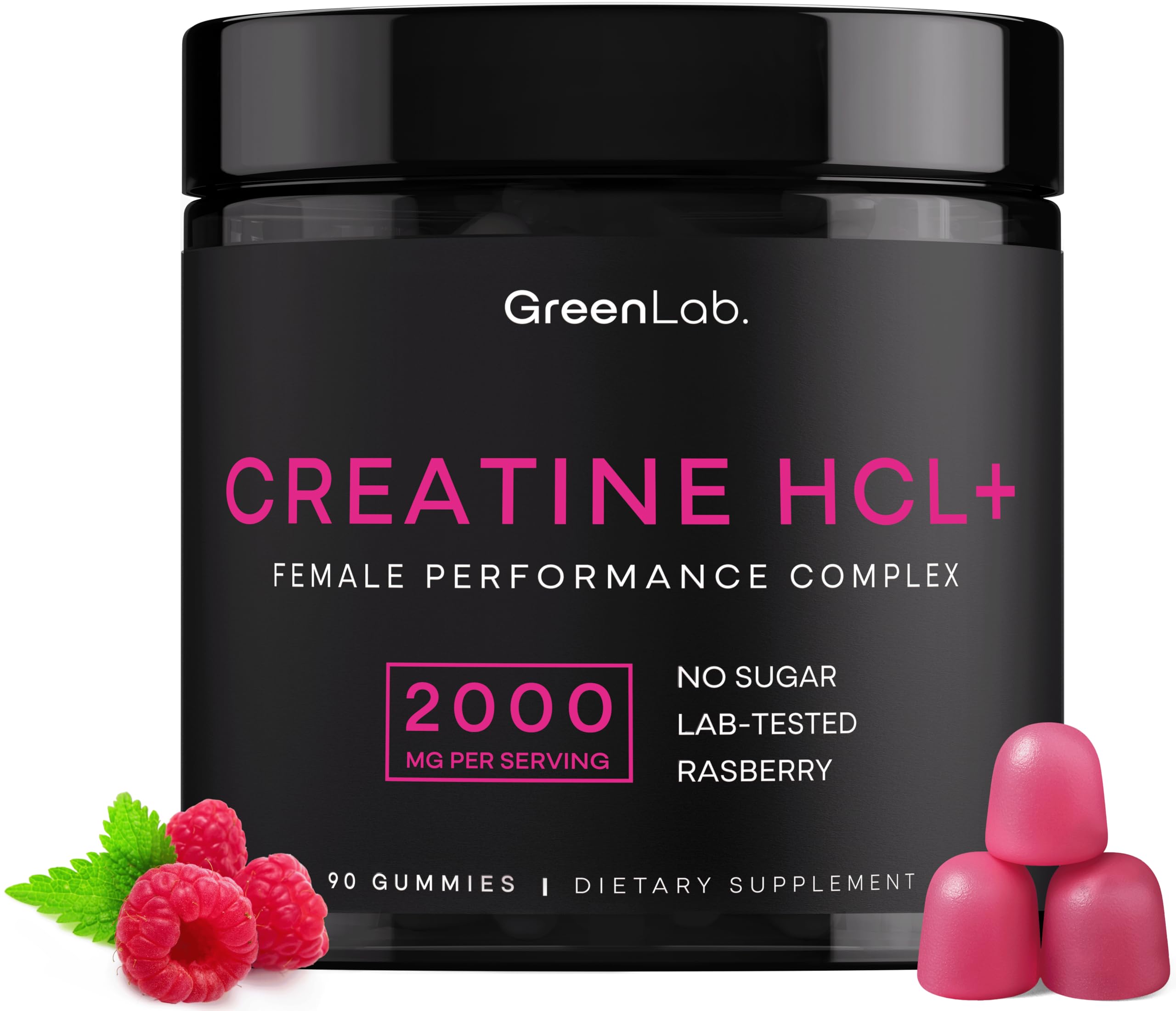 GreenLab Creatine HCL+ Gummies for Women front view