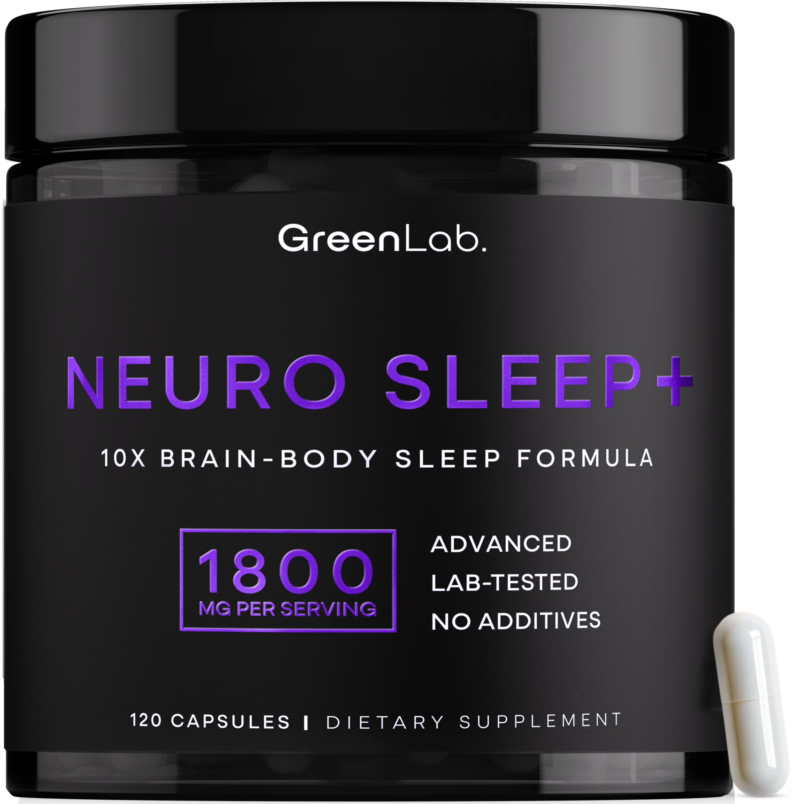 GreenLab Neuro Sleep+ 120 Capsules front view