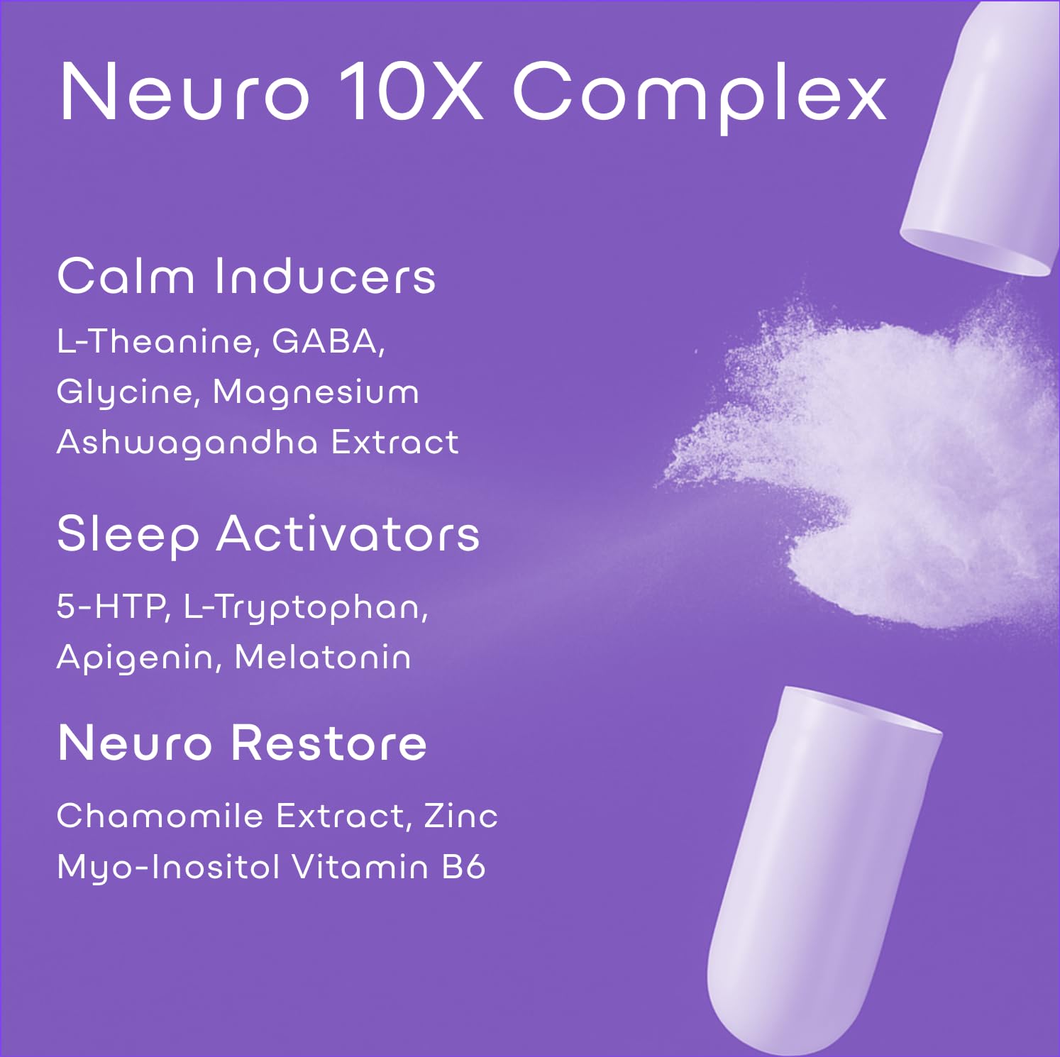 GreenLab Neuro Sleep+ bottle with dosage instructions