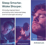 GreenLab Neuro Sleep+ capsules on a wooden surface