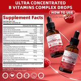 GREENPEOPLE B-Complex Liquid Supplement bottle with natural raspberry flavour