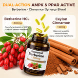 GREENPEOPLE Berberine HCl Supplement 1300mg capsule close-up