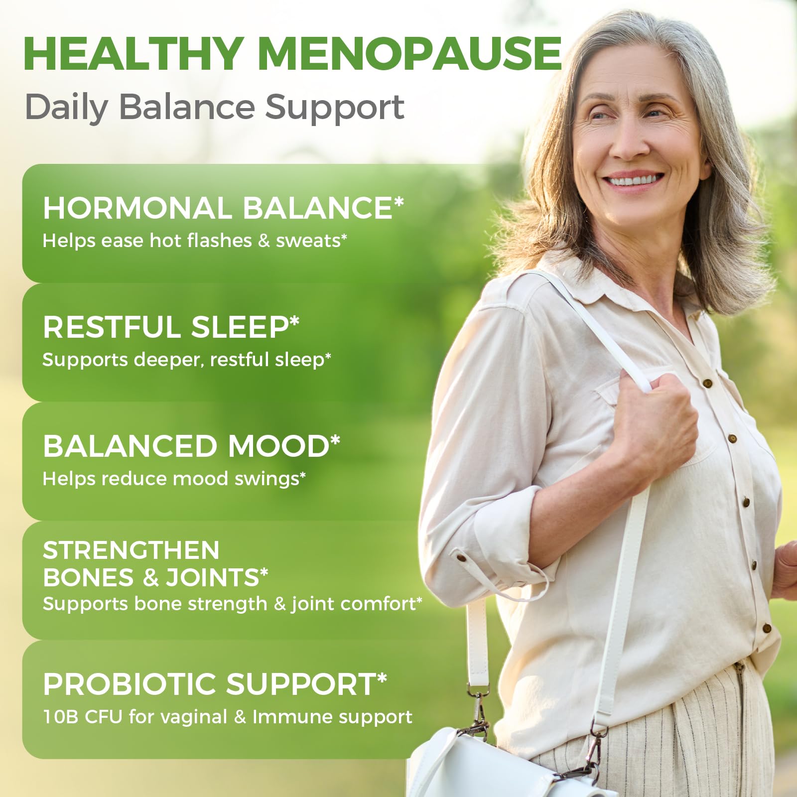 GREENPEOPLE Black Cohosh Menopause Support Capsules side view
