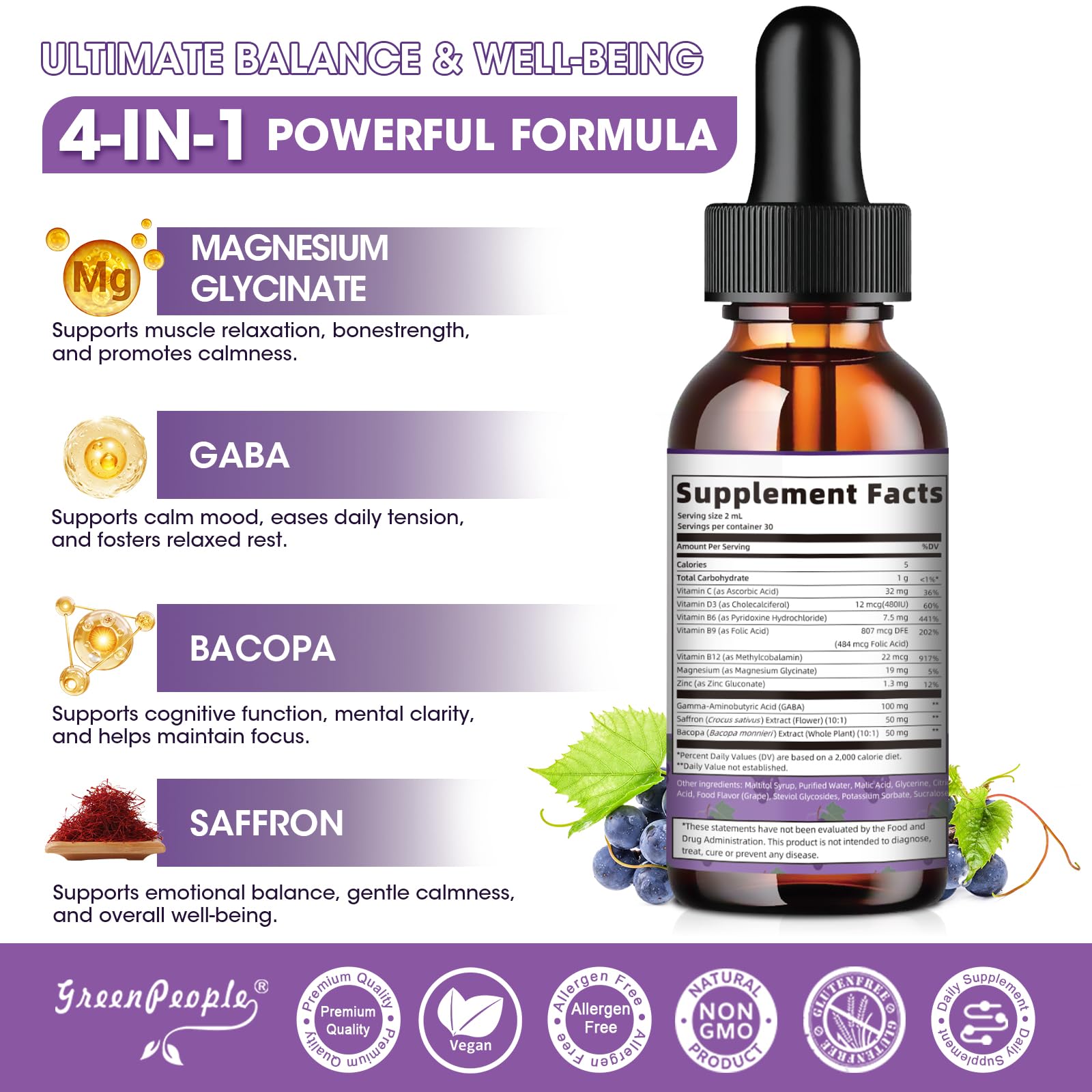 GREENPEOPLE Magnesium Complex Liquid 4-in-1 liquid pouring