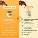 GREENPEOPLE Magnesium Drops on a wooden table