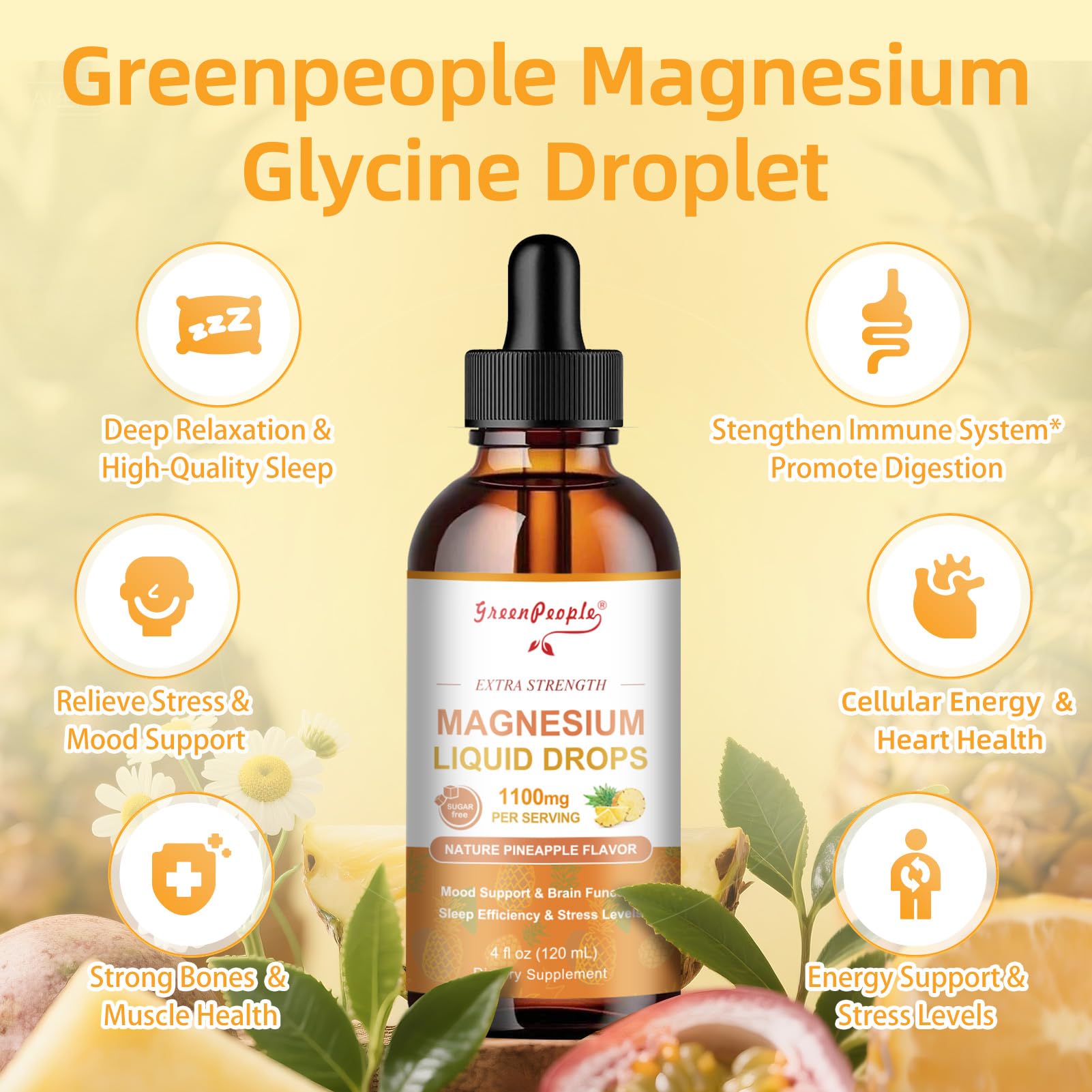 GREENPEOPLE Magnesium Drops packaging side view