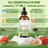 GREENPEOPLE Magnesium Liquid Drops back view showing ingredients