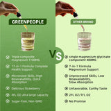 GREENPEOPLE Magnesium Liquid Drops packaging on a wooden table