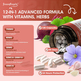 GREENPEOPLE Magnesium Taurate Capsules side view showing capsule details