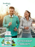 GREENPEOPLE Oregano Oil 11-in-1 Herbal Complex on a wooden table