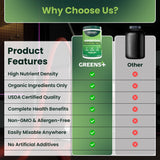 Greens+ Advanced Multi Raw Super Greens Blend 266g nutritional information
