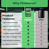 Greens+ Organic Raw Superfood Powder with fruits and vegetables