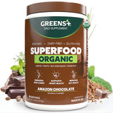 Greens+ Organic Superfood Chocolate 240g front view