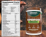 Greens+ Organic Superfood Chocolate 240g with fruits and vegetables