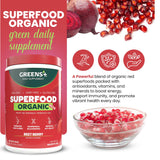 Greens+ Organic Superfood Reds Powder 322g packaging
