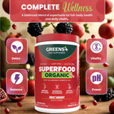 Greens+ Organic Superfood Reds Powder ingredients list