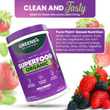 Greens+ Organic Superfood Wild Berry powder with fruits