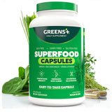 Greens+ Veggie Capsules front view with packaging