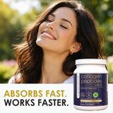 Greensential Collagen Peptides 585g scoop and powder