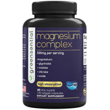 Greensential Magnesium Supplement 500mg capsule bottle front view