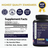 Greensential Magnesium Supplement 500mg side view showing capsules