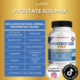GREENVIFY Prostate SOS Max Supplement ingredients list on packaging