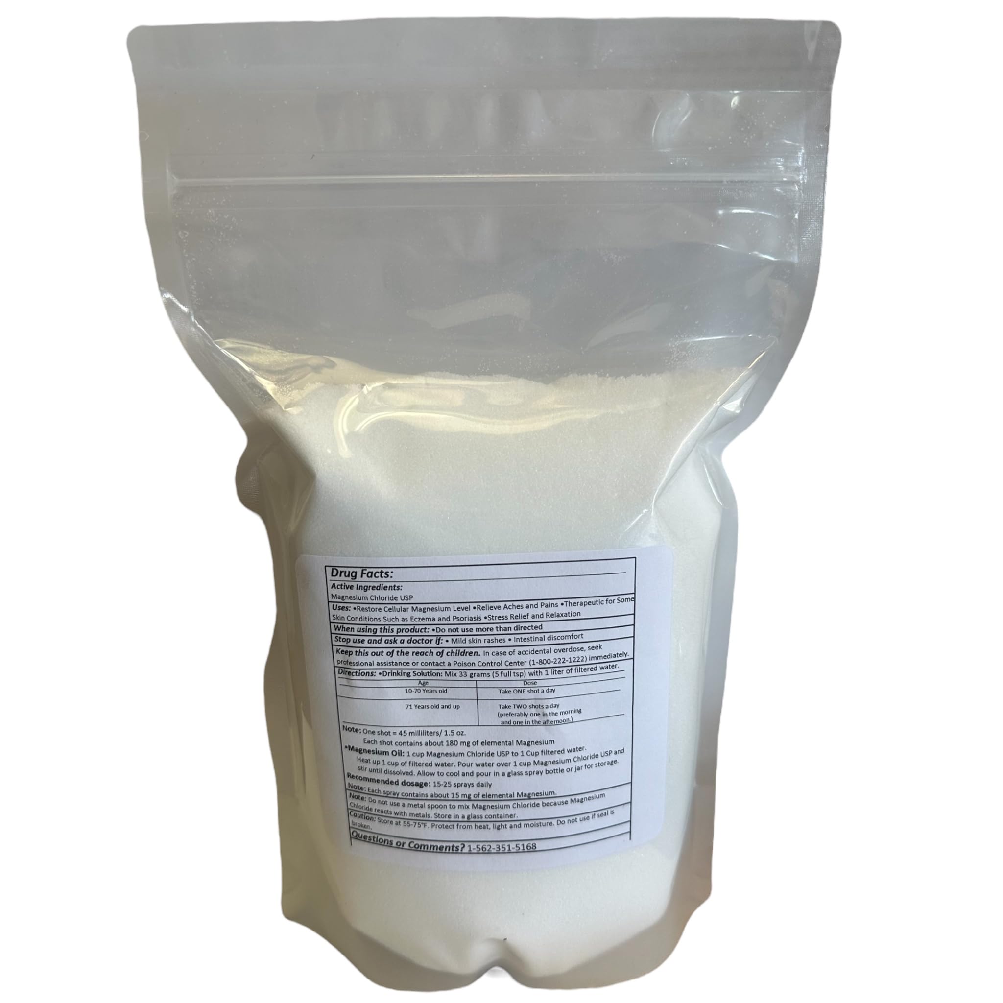 Greenway Biotech Magnesium Chloride USP packaging with product details