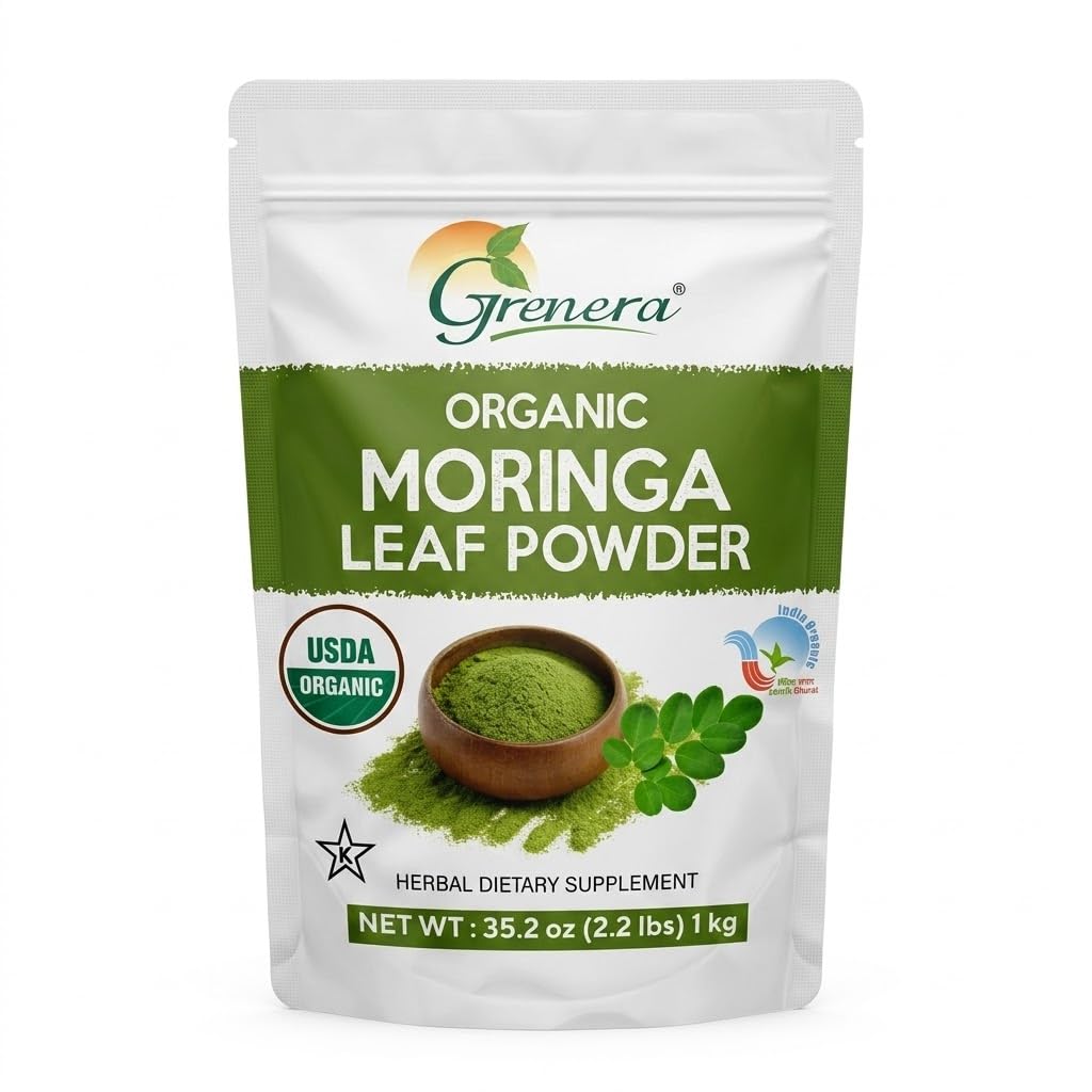 Grenera Organic Moringa Powder 1030g front view