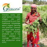 Grenera Organic Moringa Tablets displayed with other supplements