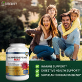 GRENVIFY Elderberry Supplement displayed with fresh elderberries