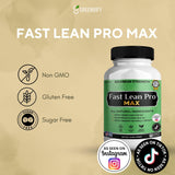 GRENVIFY Fast Lean Pro Max vegan supplement bottle side view