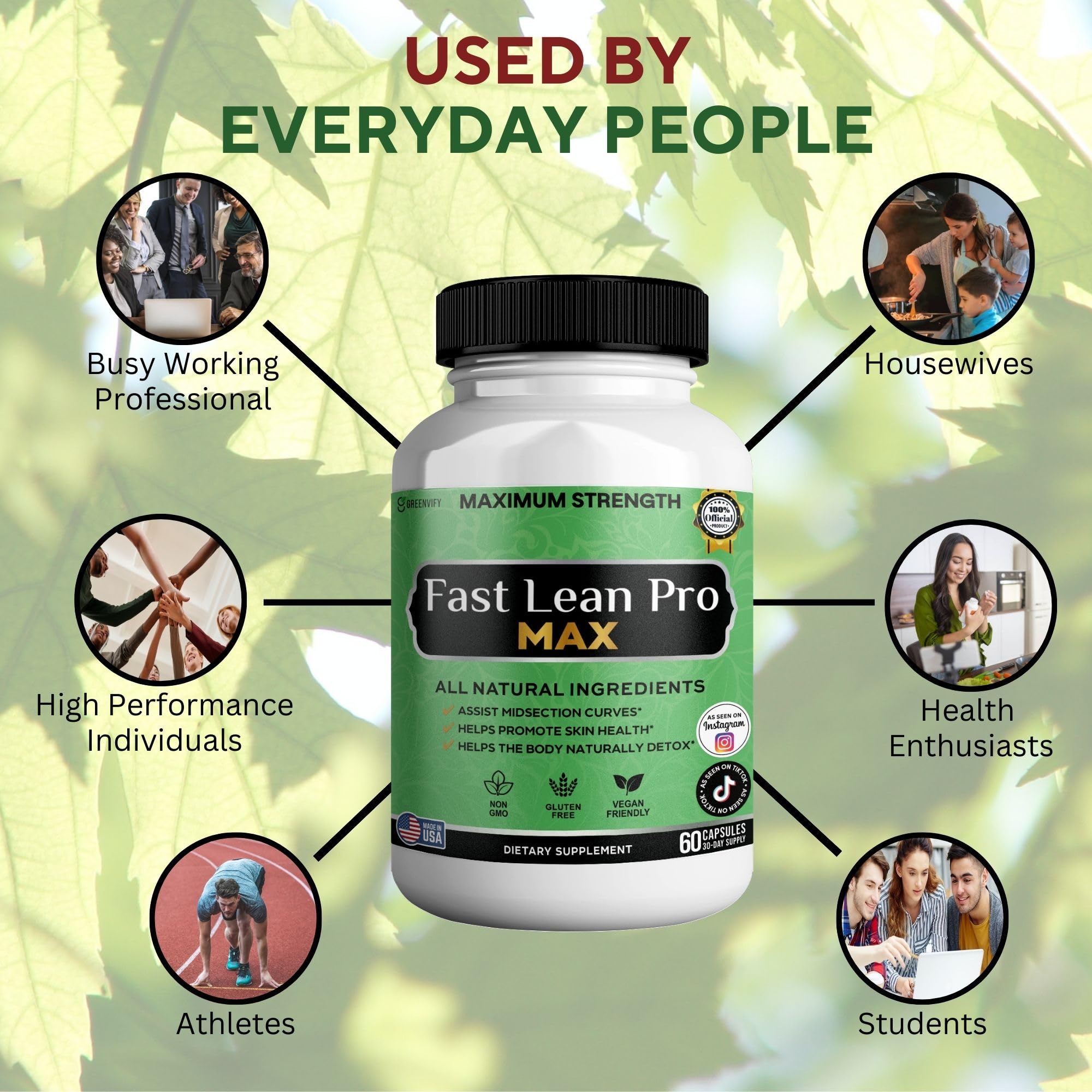GRENVIFY Fast Lean Pro Max vegan supplement nutritional information