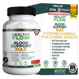 GRENVIFY Healthy Flow Blood Support Max 60 capsules front view
