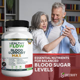 GRENVIFY Healthy Flow Blood Support Max capsules in hand