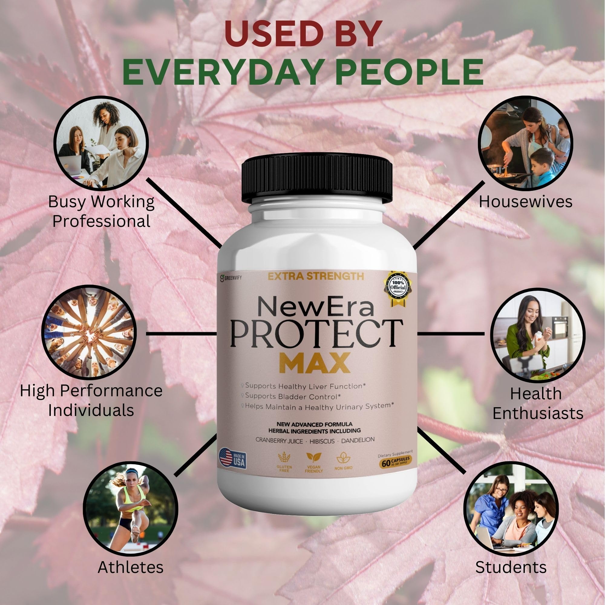 GRENVIFY Protect Max Extra Strength Urinary Support Supplement side view