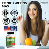 GRENVIFY Tonic Greens Max bottle with measuring spoon