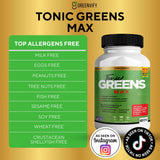 GRENVIFY Tonic Greens Max capsules on a white background