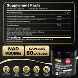 Grevol Liposomal NAD+ Resveratrol Supplement bottle with measuring spoon