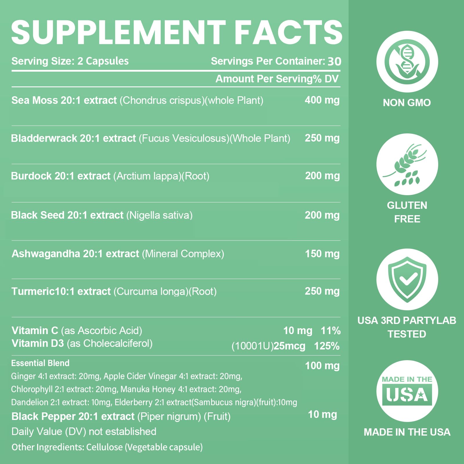 Grevol Sea Moss Capsules in a lifestyle setting