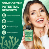 Grevol Sea Moss Capsules showing the bottle side