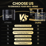 Grevol Shilajit Gummies displayed with natural ingredients