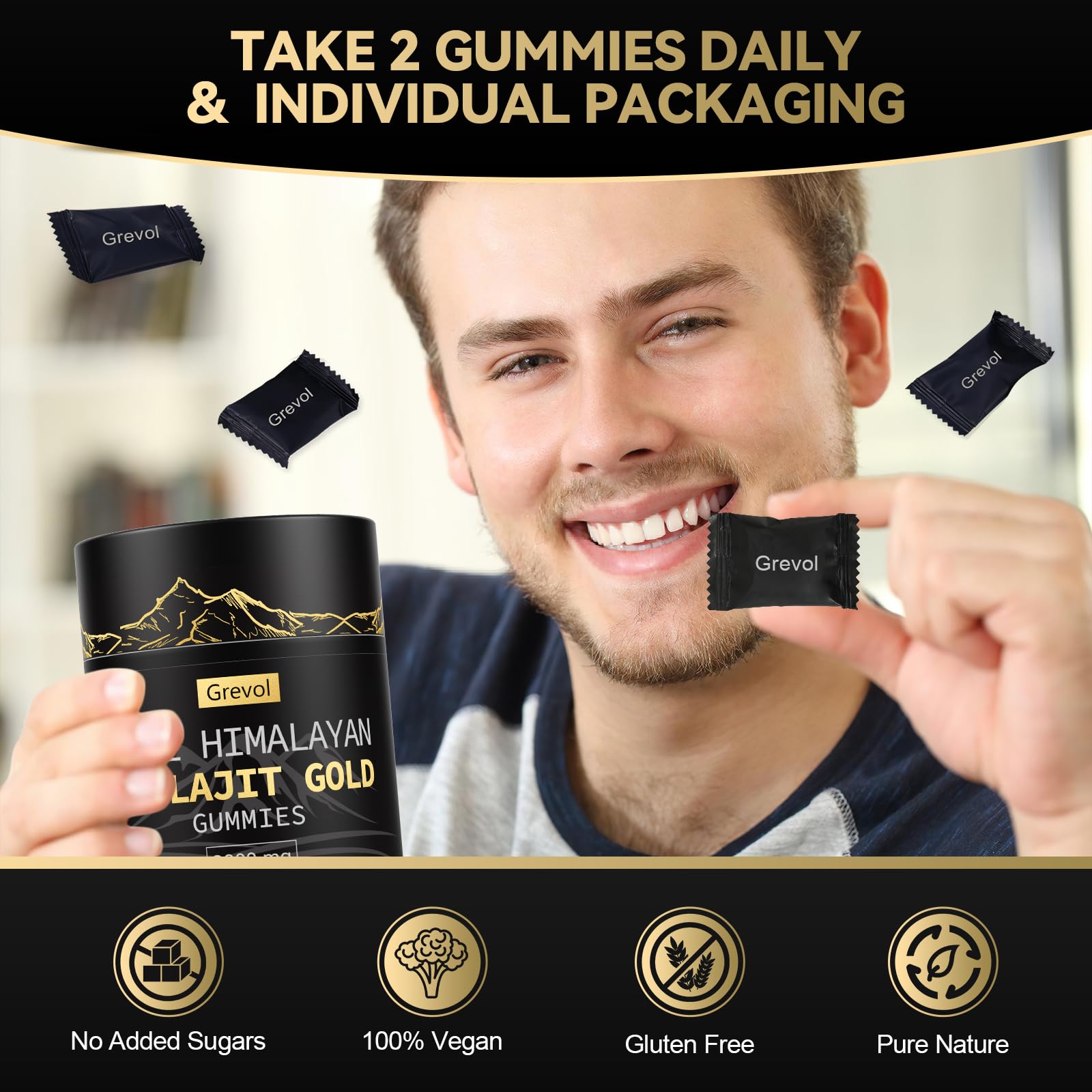 Grevol Shilajit Gummies nutrition facts