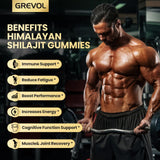Grevol Shilajit Gummies on a wooden table