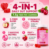 Grewellogy daily Fiber Gummies nutritional information