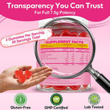 Grewellogy daily Fiber Gummies with fresh cranberries