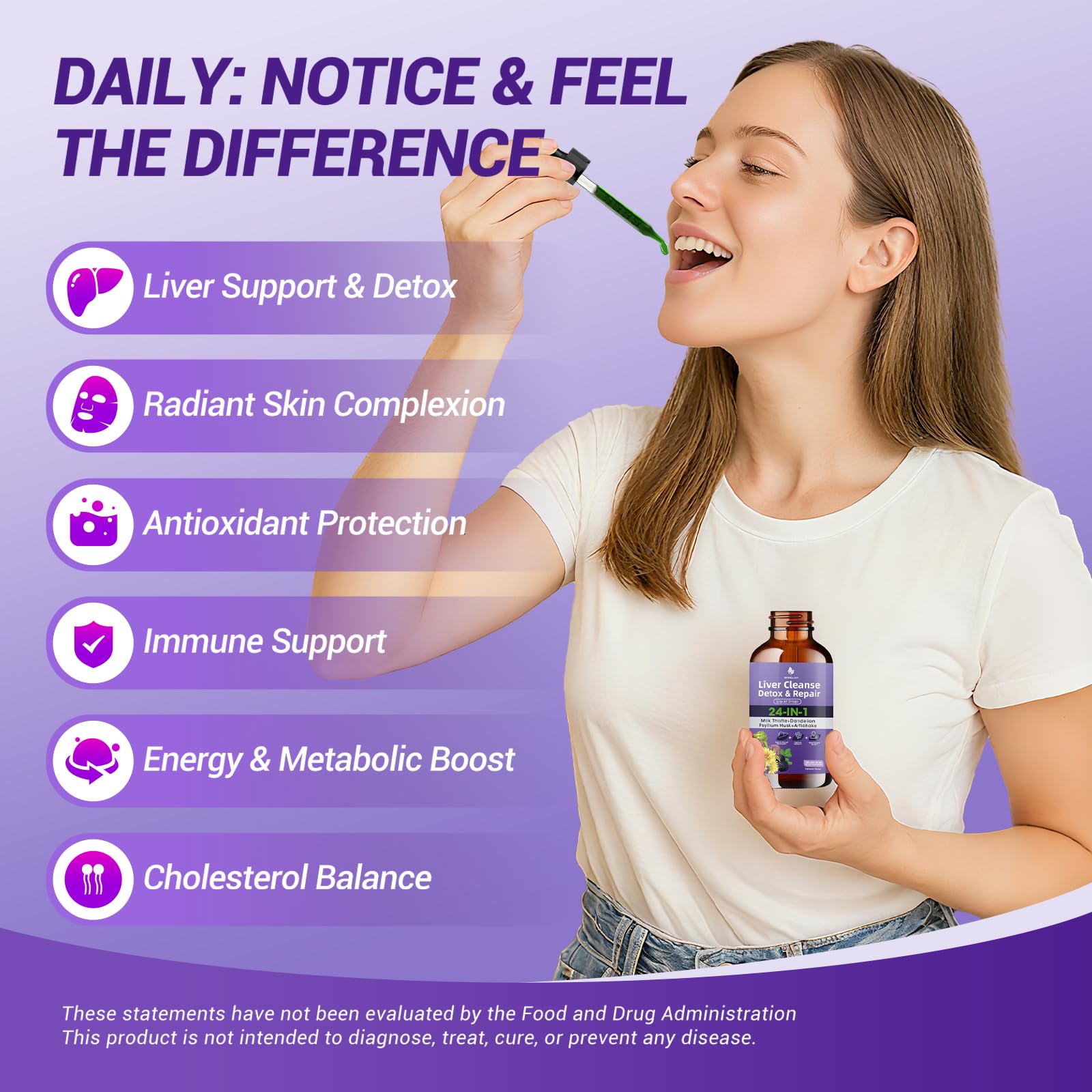 Grewellogy Milk Thistle Liquid Drops 60ml side view