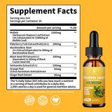 Grewellogy Mullein Drops ingredients list on packaging